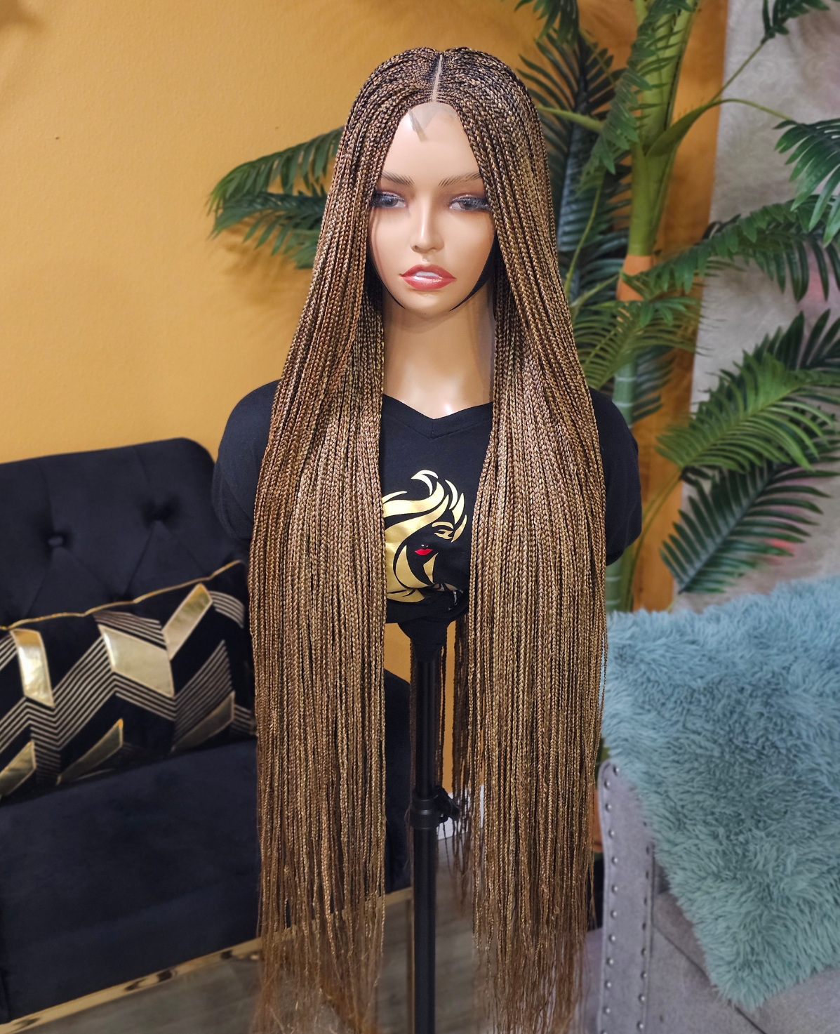 2x6 Closure Braided Wigs