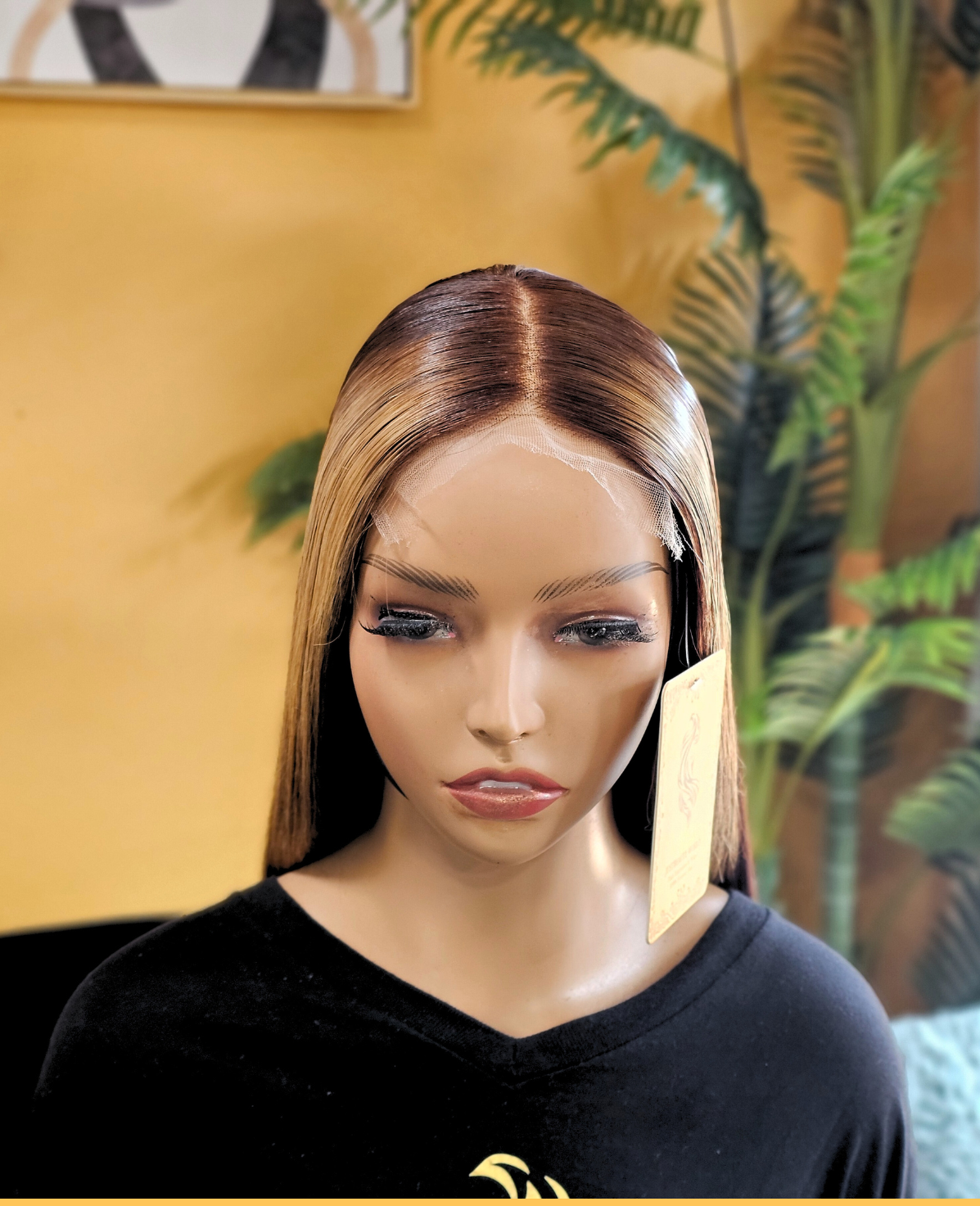 Unprocessed Straight customized Human Hair Wig HD Closure
