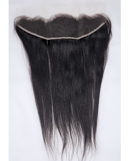 Unprocessed Human hair 13x4 HD Frontal ( Straight)