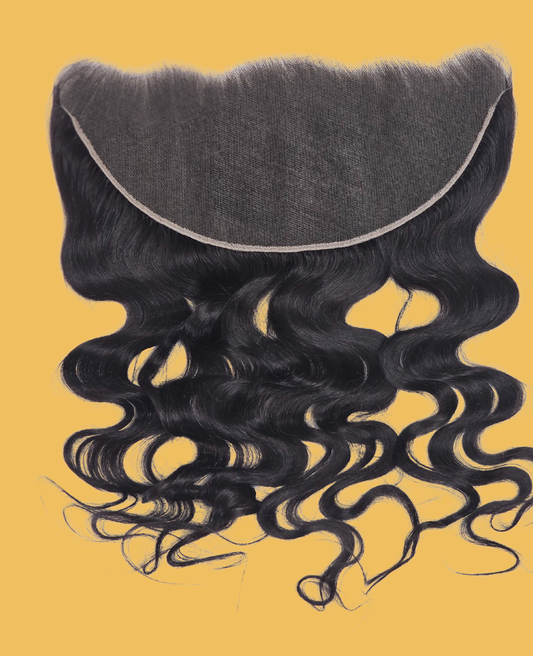 Unprocessed  human hair 13x6 HD Frontal ( Body wave)