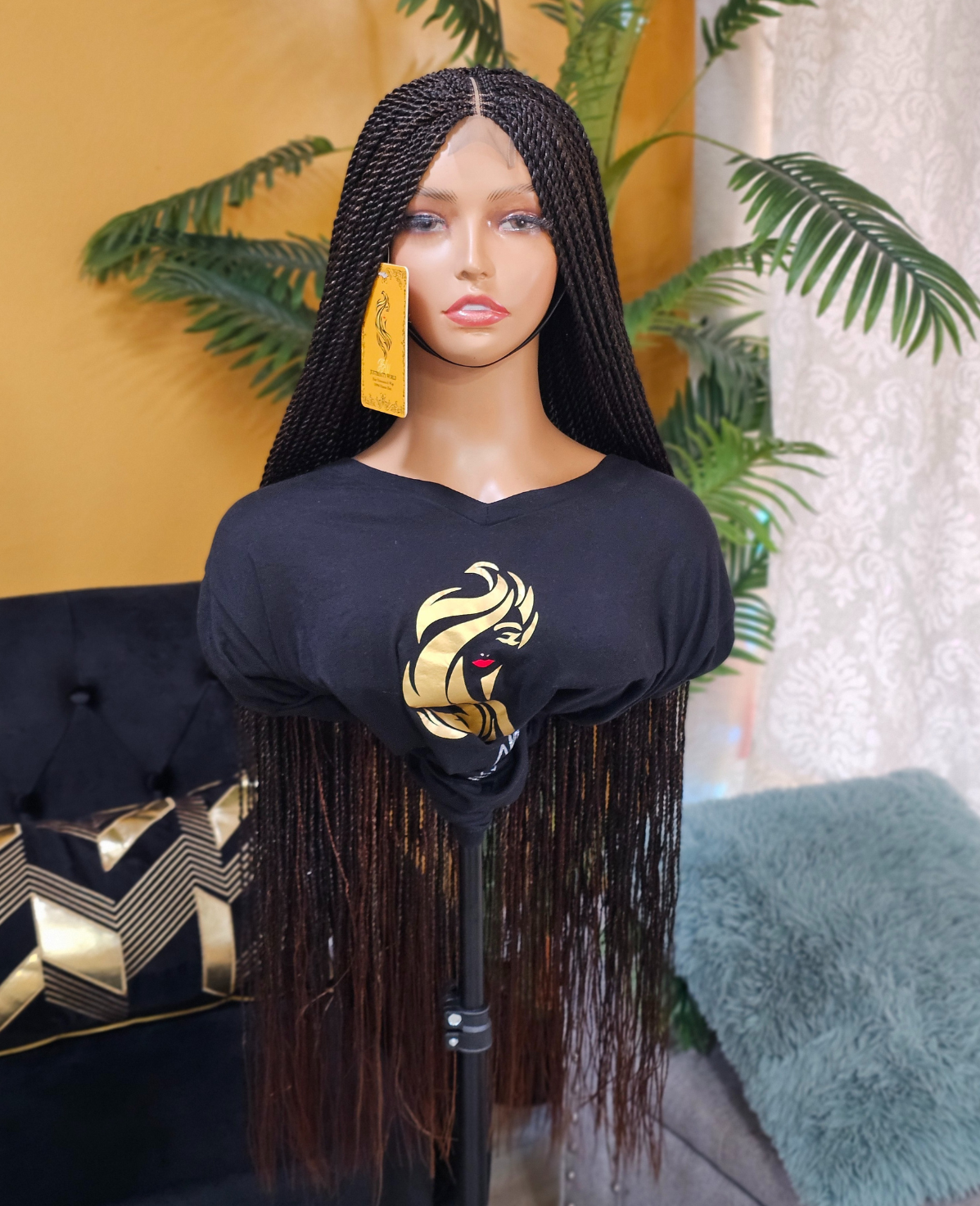 2x6 Closure Twist braided wig