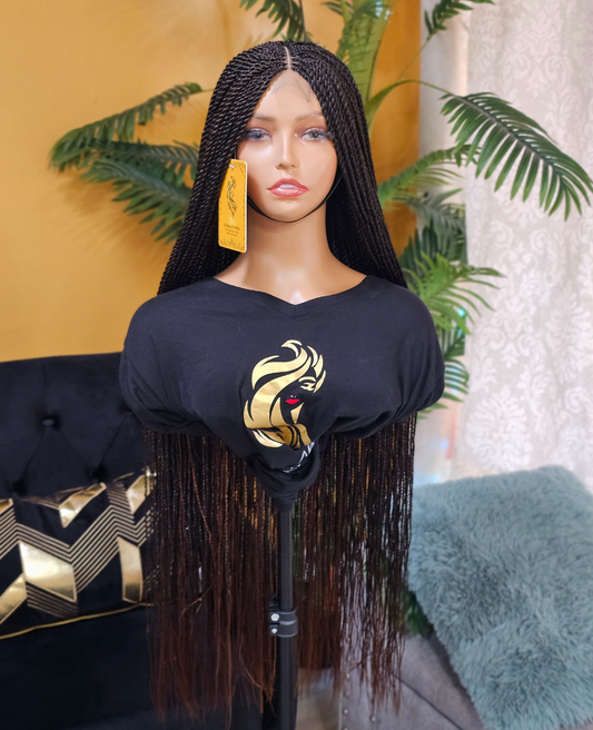2x6 Closure Twist braided wig