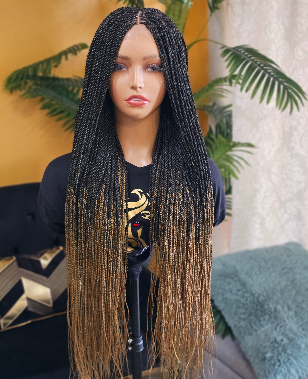 2x6 closure twist braided wig