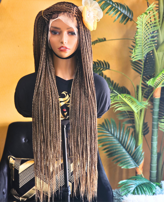Braided Full lace ( knotless braids)
