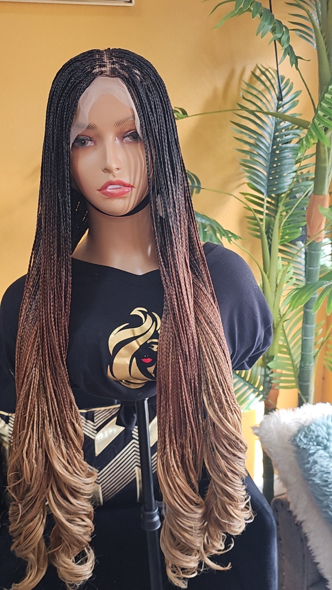 Braided Full lace ( knotless braids)
