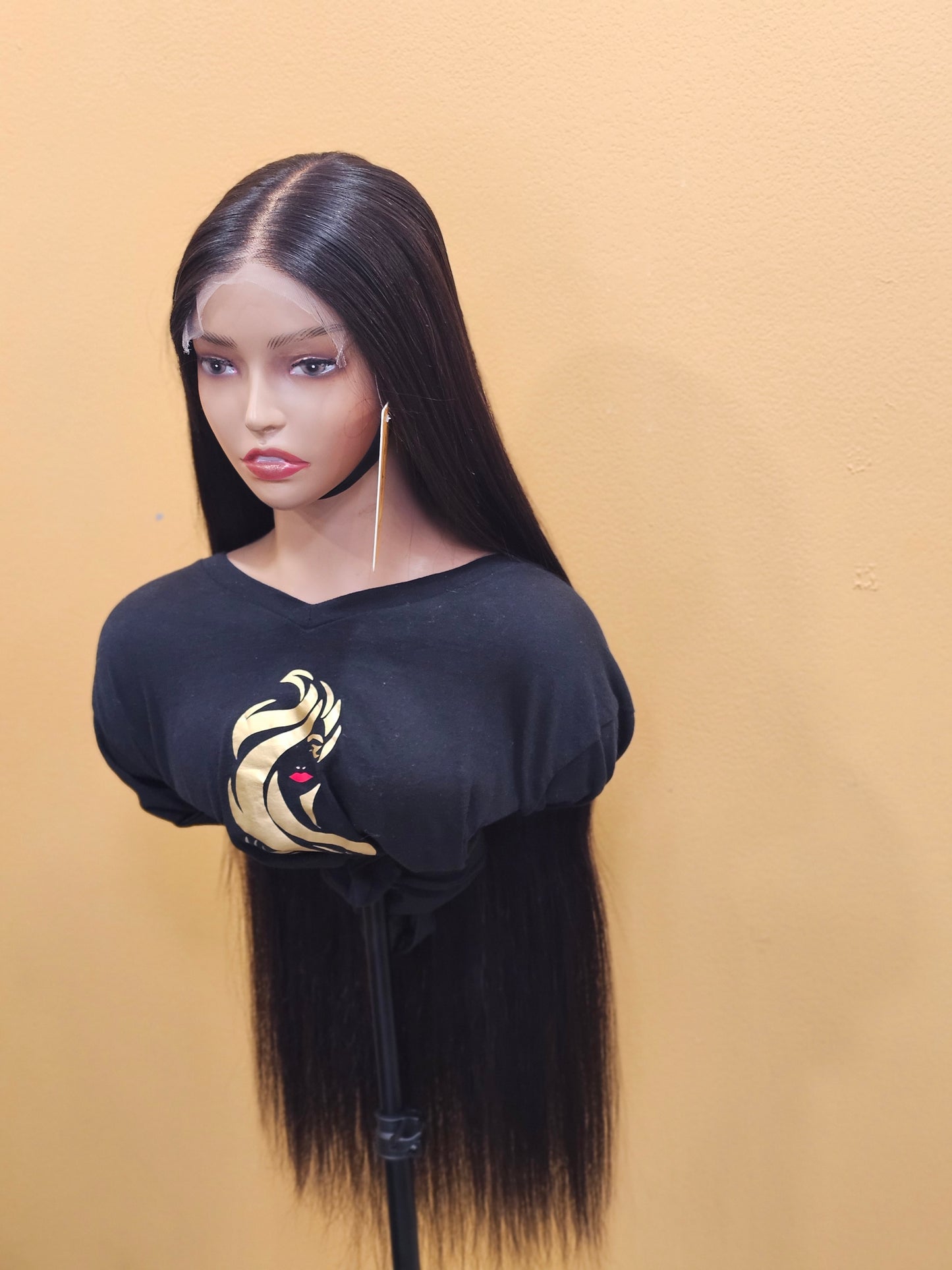 Unprocessed Premium Straight Human Hair Wig 6x6 HD Closure