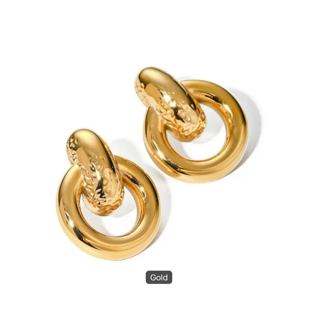 JBW Jewelry Geometric 18K PVD Gold Plated Earring