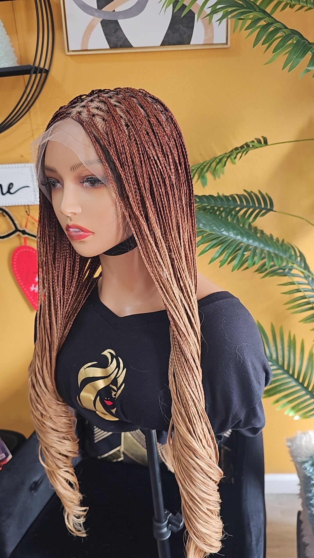 Braided Full lace (knotless braids)