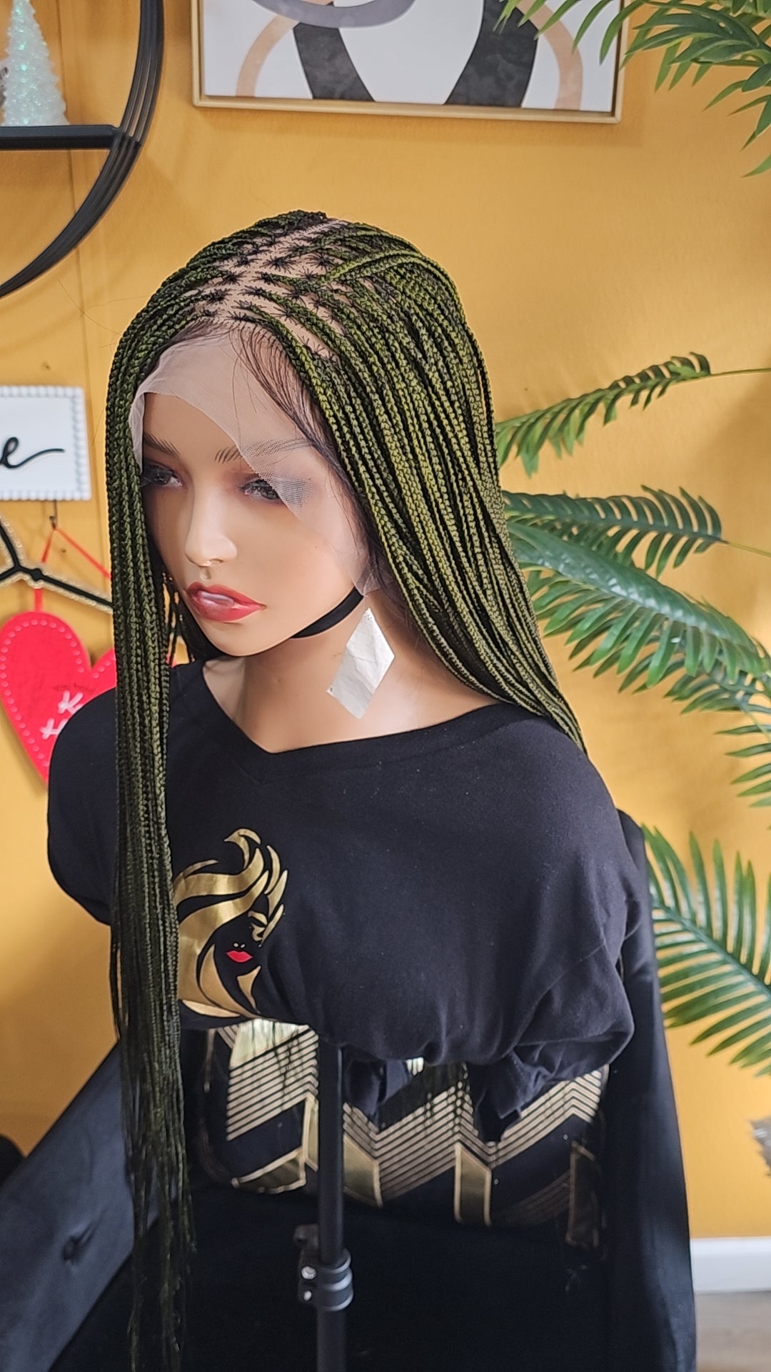 knotless braided full lace wig