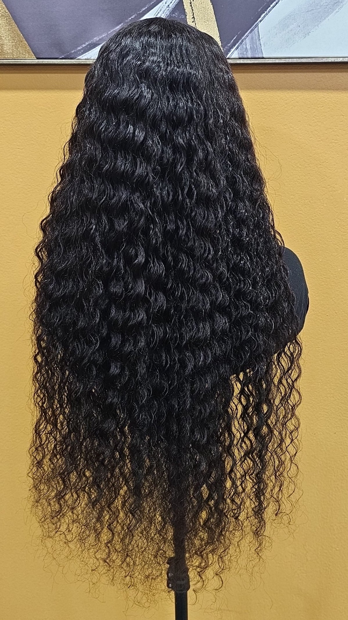 Unprocessed deep wave Human Hair Wig 5x5 HD Closure