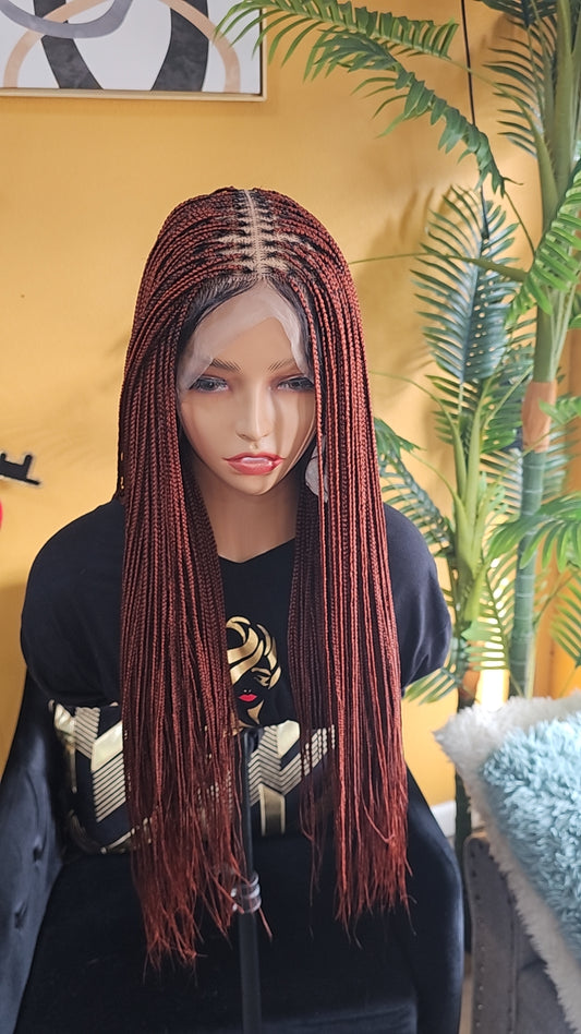 Braided Full lace wig (knotless braids)