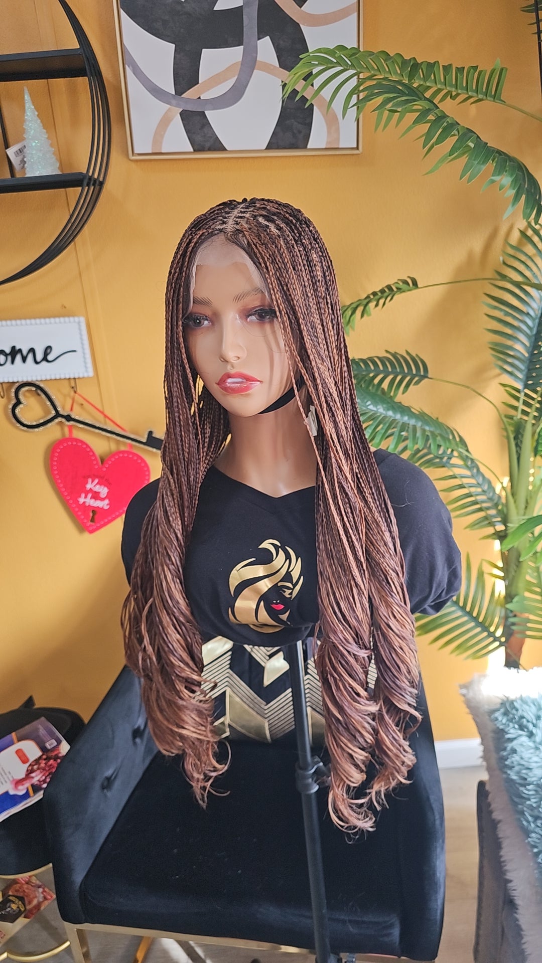 Braided Full lace wig (knotless braids)