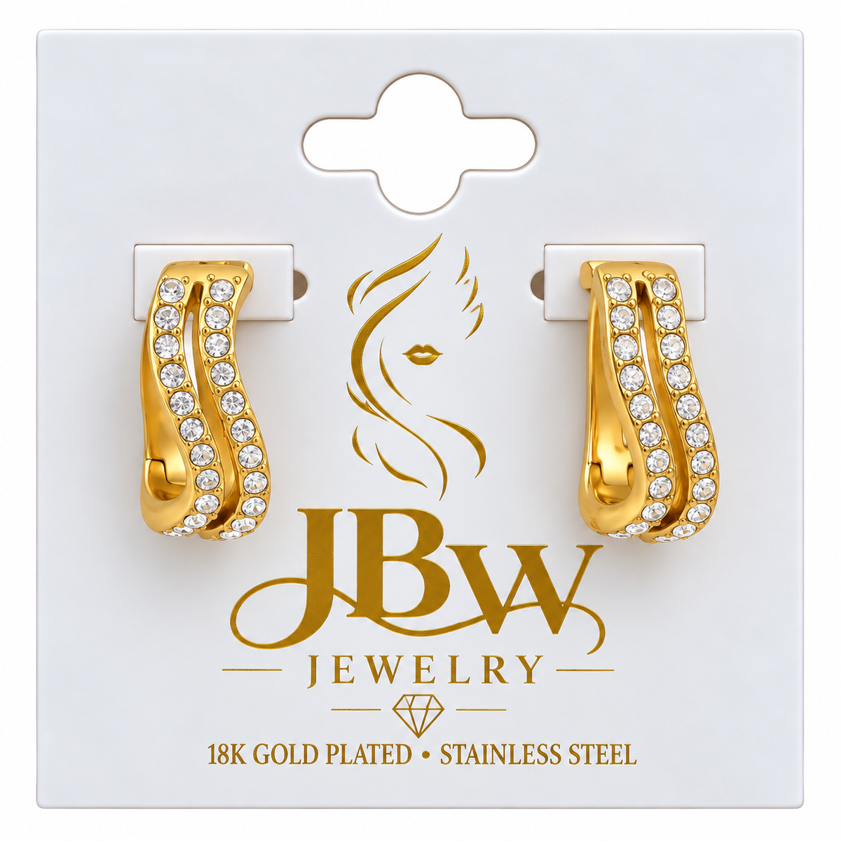 JBW JEWELRY 18K GOLD PLATED STAINLESS STEEL