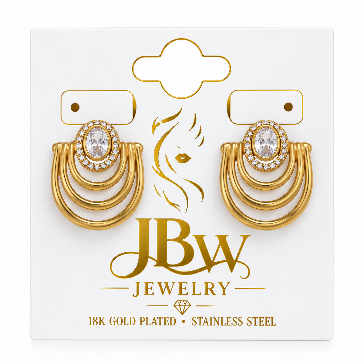JBW JEWELRY 18K GOLD PLATED STAINLESS STEEL
